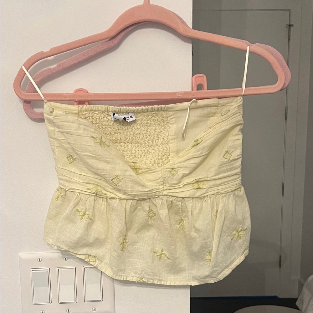 Zara Yellow Crop Top